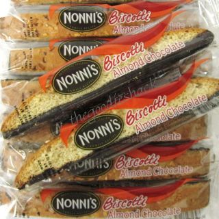 25 Nonnis Almond Chocolate Biscotti Cookies Italian Style Recipe Nuts 