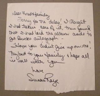 Buck Owens Susan Raye Autographed LP Letter The Good Old Days