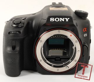 S2858 Sony SLT A65V A65 24.3MP Body DSLR Camera Black +1Year Warranty