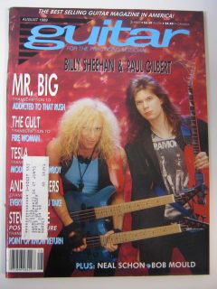 Guitar Magazine 1989 August Billy Sheehan Paul Gilbert