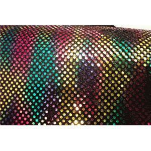 Rainbow Black Confetti Dot Sequin Fabric $5 50 Yard