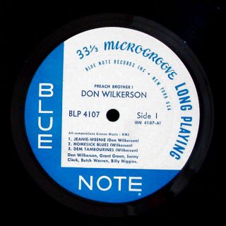 DON WILKERSON Preach Brother! LP BLUE NOTE BLP 4107 ORIG US 1962 MONO 