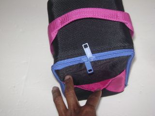 Black Pink CD Jewel Case Carry Storage Organizer 15 Holder Travel 