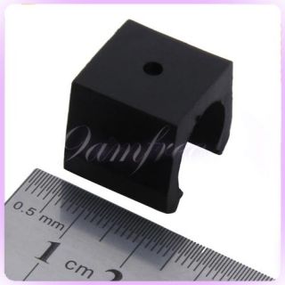 Black Rounded Billiard Pool Cue Rack Replacement Clip