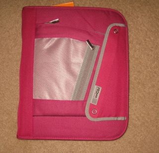 Coupon organizer pink zippered binder tab dividers 32 9 pocket pages 