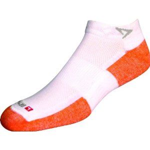 Drymax Sport Socks V4 Maximum Protection Running 1 4 Crew White Orange 