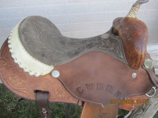WESTERN BILLY COOK BARREL RACING SADDLE SIZED 14 VERY CUTE