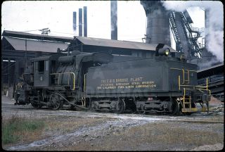   Slide Reading Camelback Steam at Birdsboro PA Steel in 1961