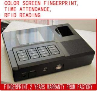 Biometric Fingerprint Time Attendance System Colorful