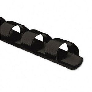 1000 9/16 Black Plastic Binder Combs Spines 19 Ring Rolled 105 sheet