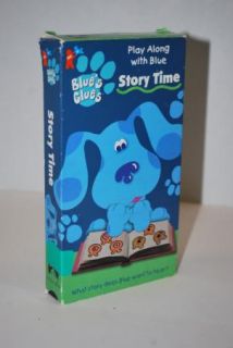 Blues Clues Story Time VHS Kids Dog Fun Cartoon TV Show Video Tape 