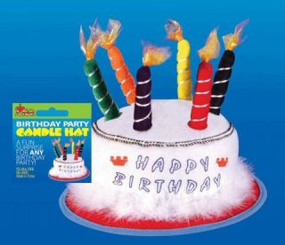 Adult 50th Happy Birthday Cake Candle Hat Party Gift