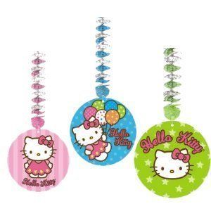 Hello Kitty Birthday Party Supplies Hanging Dangling Cutouts 