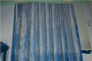 new martha stewart vinyl shower curtain denim stripe