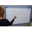 Large Blank Monthly Dry Erase Wall Calendar with Marker Write on Wipe 