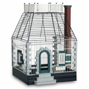 New PEBBLED Home Bird Cage Vintage Birdcage Style Unique Pet Homes 