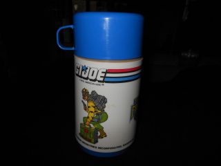 1988 Hasbro Aladdin GI Joe Tiger Force 8 Fluid Oz Cup Stopper Thermos 