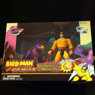 Birdman Avenger Dynomutt Blue Falcon figures deluxe box sets