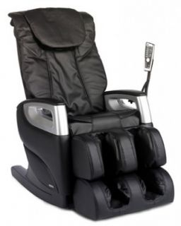 NEW Cozzia 16018 BLACK Full Body Massage Chair Recliner w/ LED Remote 