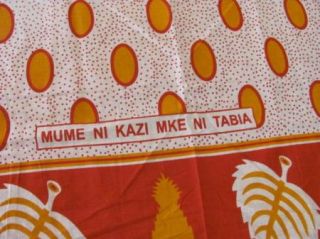 Kenyan Leaves Fabric Piece for Sewing Tablecloth African Textile 44x63 