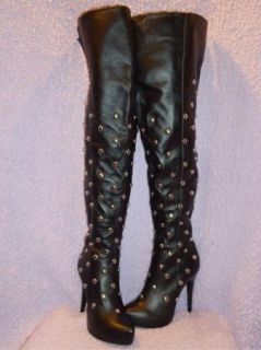 New Black Rooster Aurora Womens Black Boots Size 9 M