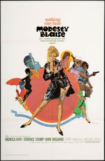 Modesty Blaise Original U s One Sheet Movie Poster