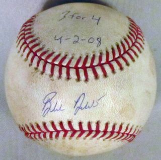 Blake Dewitt Chicago Cubs Autographed Game Used Baseball w 