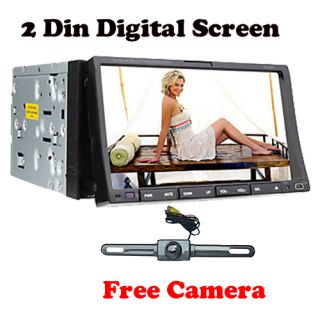    Touchscreen 2 DIN Car DVD Player Radio Stereo Bluetooth iPod Camera