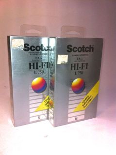 RARE H2F Old Stock New Blank Scotch Beta Tapes SEALED New Never Used 
