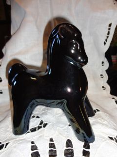  Black Trojan Horse Figurine Stangl