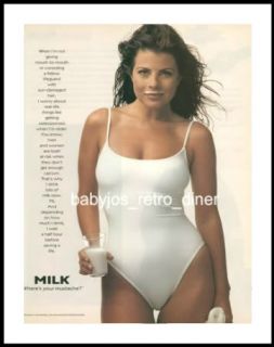 Yasmine Bleeth Baywatch Bathing Suit got Milk Ad 1996