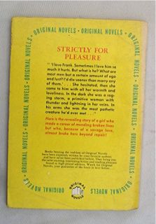 Vintage 1951 Paperback Book     Strictly for Pleasure     Norman Bligh