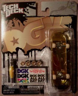 Tech deck DGK Gold Dipped Chase Limited Edition Mini skateboard 