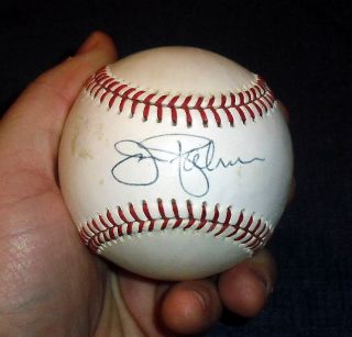   Hand Signed Baseball Rawlings Bobby Brown w COA w Cube 171012