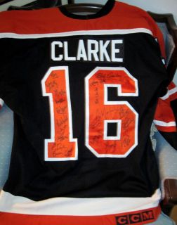 Bobby Bob Clarke Philadelphia Flyers Game Used Worn Jersey Signed By 