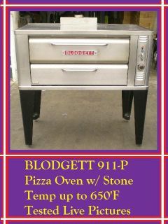 Blodgett 911 P Gas Stone Deck Pizza Oven Tested Live Pictures 650 F 