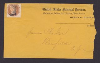 SC 112 1c 1869 on U s Internal Revenue Official Business Cover New 