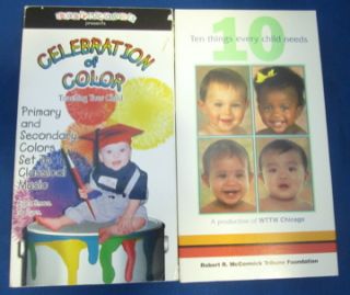 Brainy Baby Vol 1 2 Right Left Baby Scapes VHS