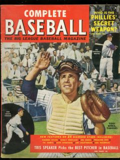 Complete Baseball Summer 1950 Yogi Berra Bob Lemon NYY FN