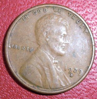 1929 s San Francisco Mint Lincoln Wheat Cent Penny