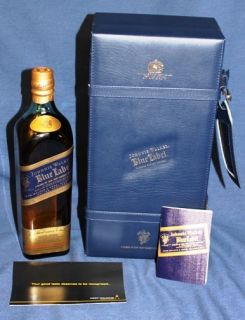 Johnnie Walker BLUE LABEL 750ml SEALED with RARE Carrying Case