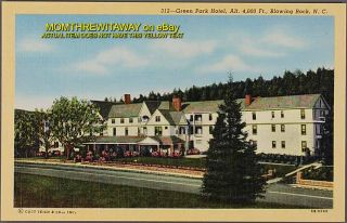 PC LIN NC North Carolina Blowing Rock Green Park Hotel Vintage Linen 