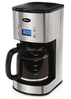 Coffee Maker Oster 12 Cup Programmable Coffee Maker Stainless Steel 