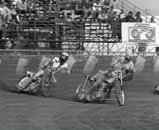 ORIGINAL1981 Bobby Ott Robert Pfetzing IMS Speedway Motorcycle Photo 