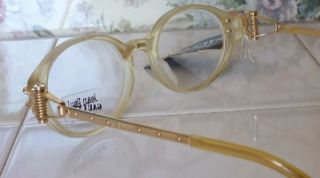   Gaultier Spring Gold Metal Frame Classic Eyeglass 55 5201 New