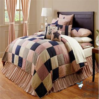   Liberty Patriotic Patchwork Twin Queen Cal King Size Quilt Bedding Set
