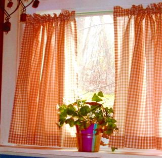 Gingham Curtains in Curtains, Drapes & Valances