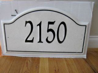Whitehall Boca Raton Carved Stone Address Marker Plaque Sign 2150 