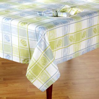   Crossing Eggs Chicks Blue Green Cotton Fabric Tablecloth Free Shipping