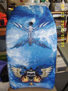 Boogie Water Body Board   Wave Body Surfing Board, skull & fire 